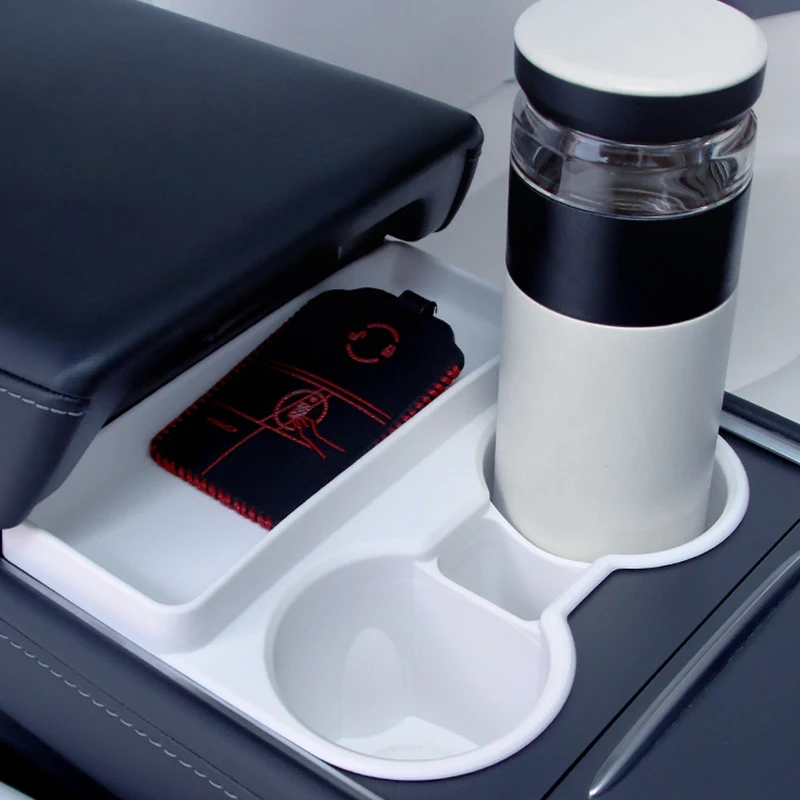 Water Cup Holder For tesla model y /model 3 Central Control cup Holder Drink holder Storage Tray Car Interior Accessories