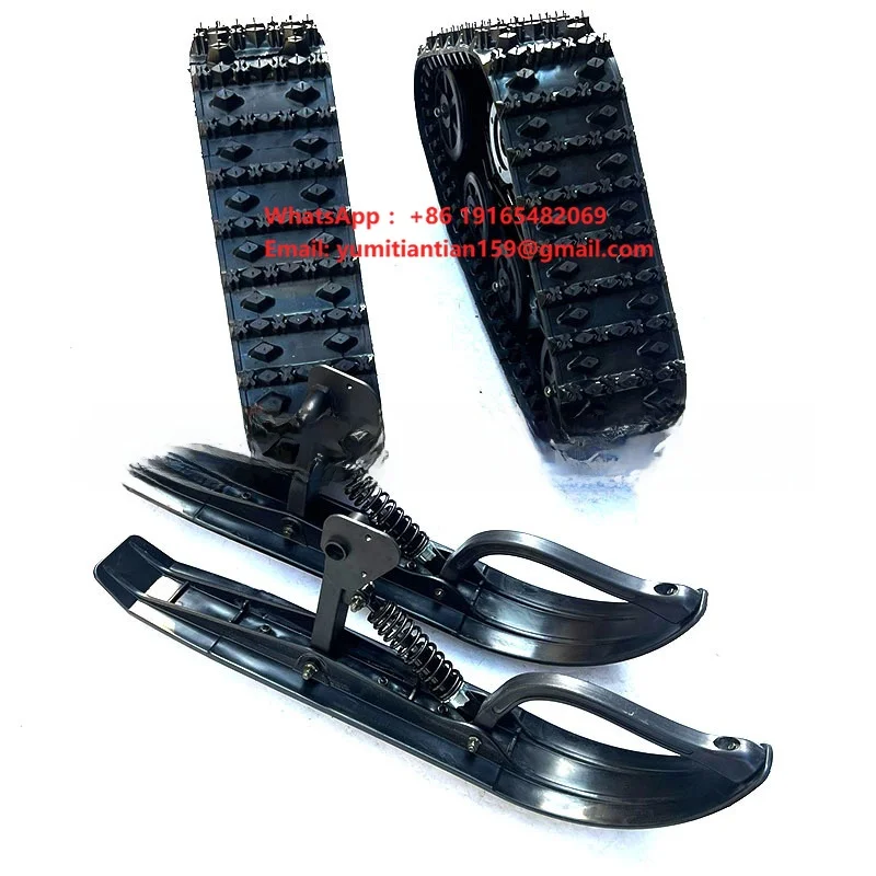High Performance DIY Quad Bike Snowmobile Track System Go Kart Ski Sled Front Rear Conversion Kit Replacement Parts