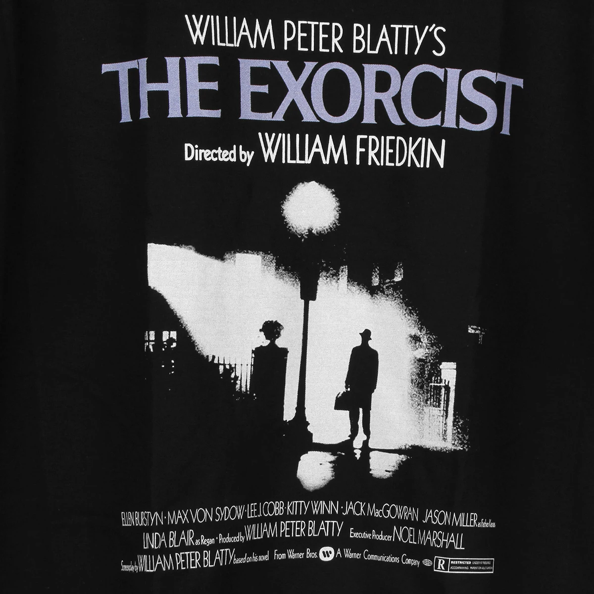 The Exorcist  T-Shirt Horror 70S Movie The Shining Rosemary\'s Baby Cult Black Cotton Washed Long Sleeves Tee Shirt