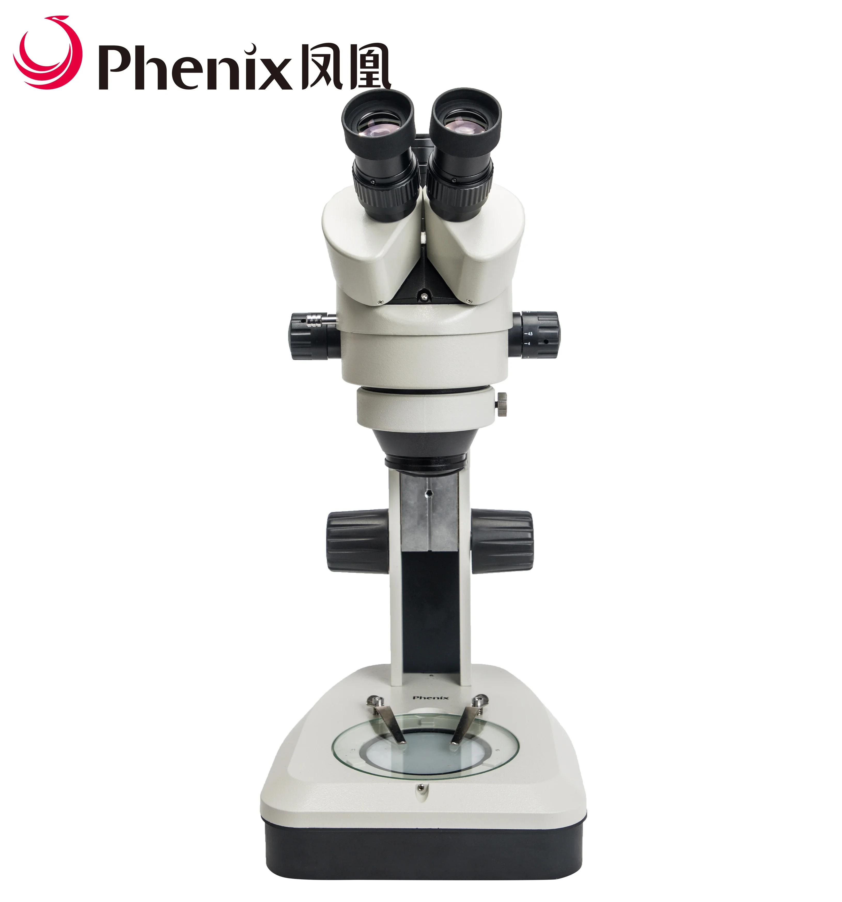 Phenix 7X-45X Trinocular zoom stereo microscope china  for machinery electronics, instrumentation