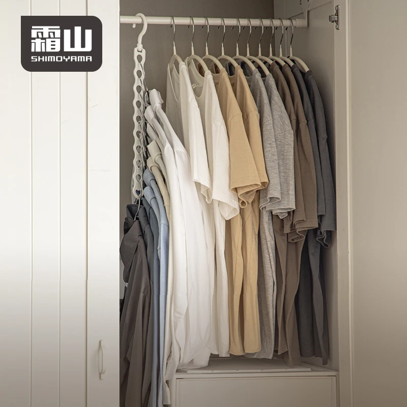 

SHIMOYAMA Japan Made PP Hooks Cascading Hangers Space Saving Organizer Clothes Hanger Connector Hooks