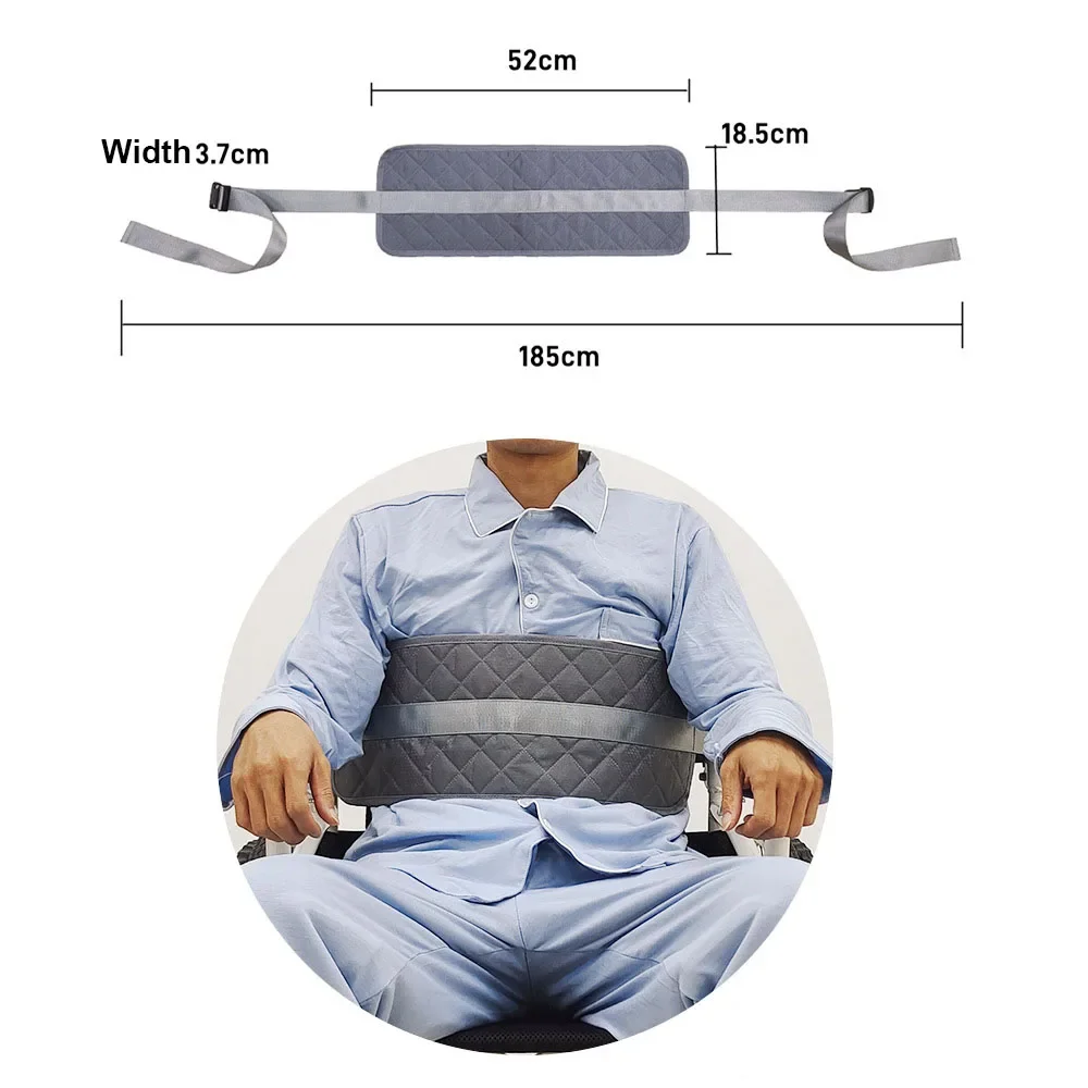 Elderly Restraint Belt Seat Fixing Belt Wheelchair Leg Protection Nursing Safety Belt Adjustable Strap Patient Care Supplies