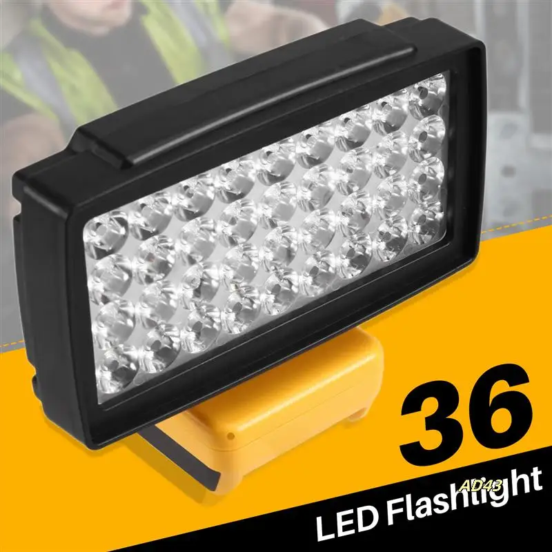 

36 LED Flashlight Torch Car Work Light USB Power Bank For 18V 20V Battery Lamp