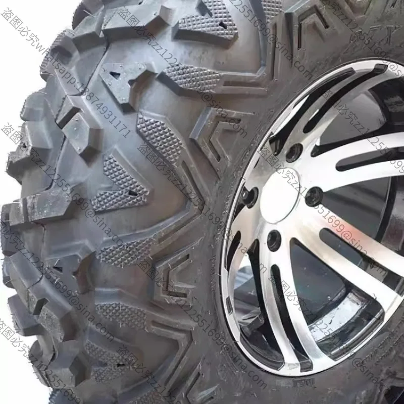 Ding Che ATV 14-inch A-shaped Tires Aluminum Alloy Wheels 27X9-14 27X11-14 Accessories Suitable for Off-Road Vehicles