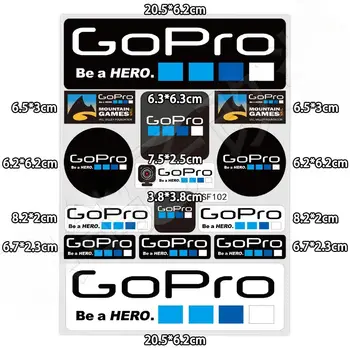 Reflexní samolepka GoPro HERO Extreme Sports na motocykl, upravenou zadní část, dekoraci na skateboardovou helmu 10 nejlepší prodej reflexní nálepky na motocykly - №2