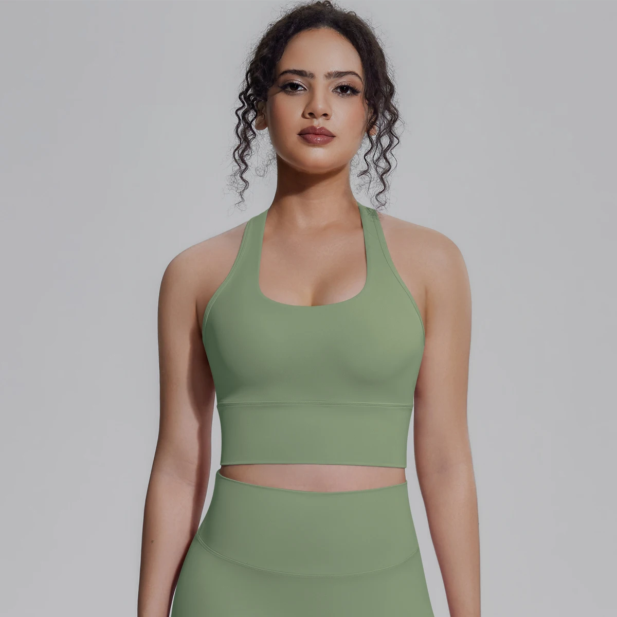 Rooftrellen Damen Fitness Yoga Sport-Top Sexy Rückenfreies I-förmiges Top Einfarbig Sommer Workout Gym-Kleidung Yoga-Top – Detail 34