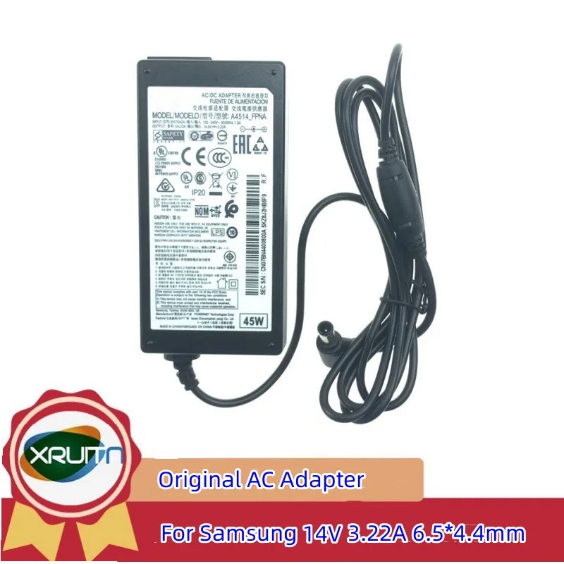 

14V 3.22A 45W Original Switching AC/DC Adapter Charger For Samsung HW-J250 T24D391 A4514_FPN A4514_DSM A4514-FPNA A3514-FPN