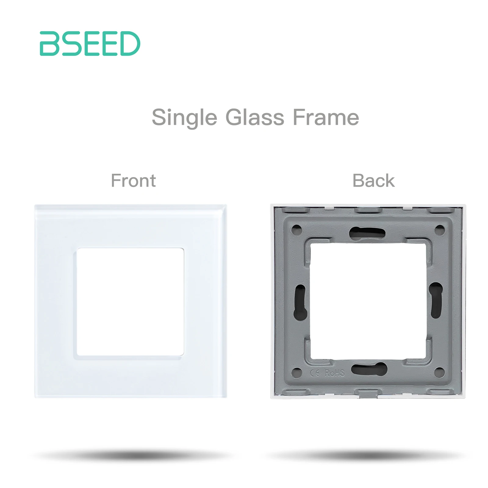 BSEED Zigbee Touch Schalter Funktion Teil Glas Panel Nur Smart Dimmer Vorhang Schalter DIY Teil Zigbee Buchse Teile Mit Neutral
