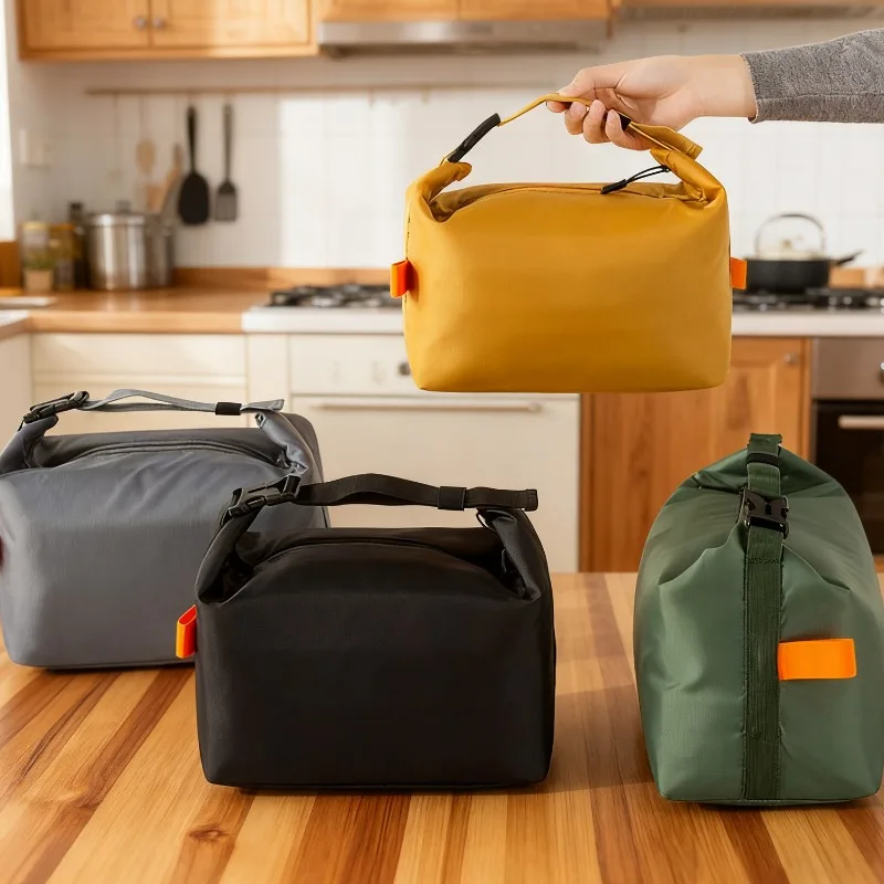 1/3PCS Lunch Box Bento Bags Insulated Aluminum Foil Storage Handbags Cold Drink Food Thickened Waterproof Travel Picnic Bags - Image 2