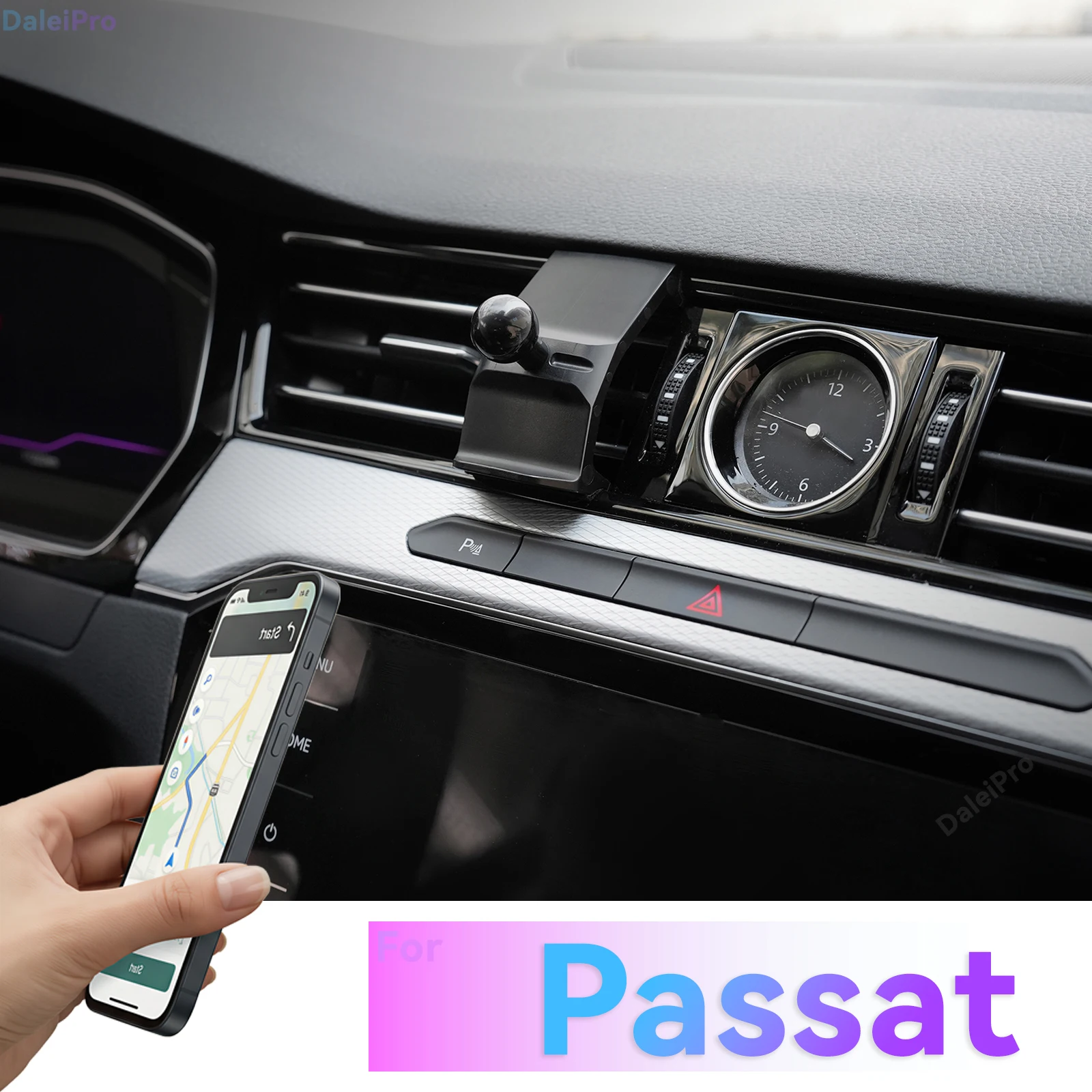Für VW Passat B8 2017-2022 2023 Auto-Handyhalterung, Fahrzeugspezifische Austauschbare Armaturenbrett-Handyhalterung für VW Arteon CC 2017-2020 – Detail 1