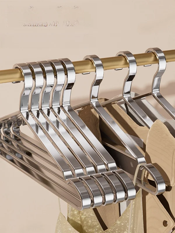 

Stainl Steel Thiened Clothes Hanger No Trace Anti-Slip Home Use Clothes Hanger Clothes Drng Ra Hanger