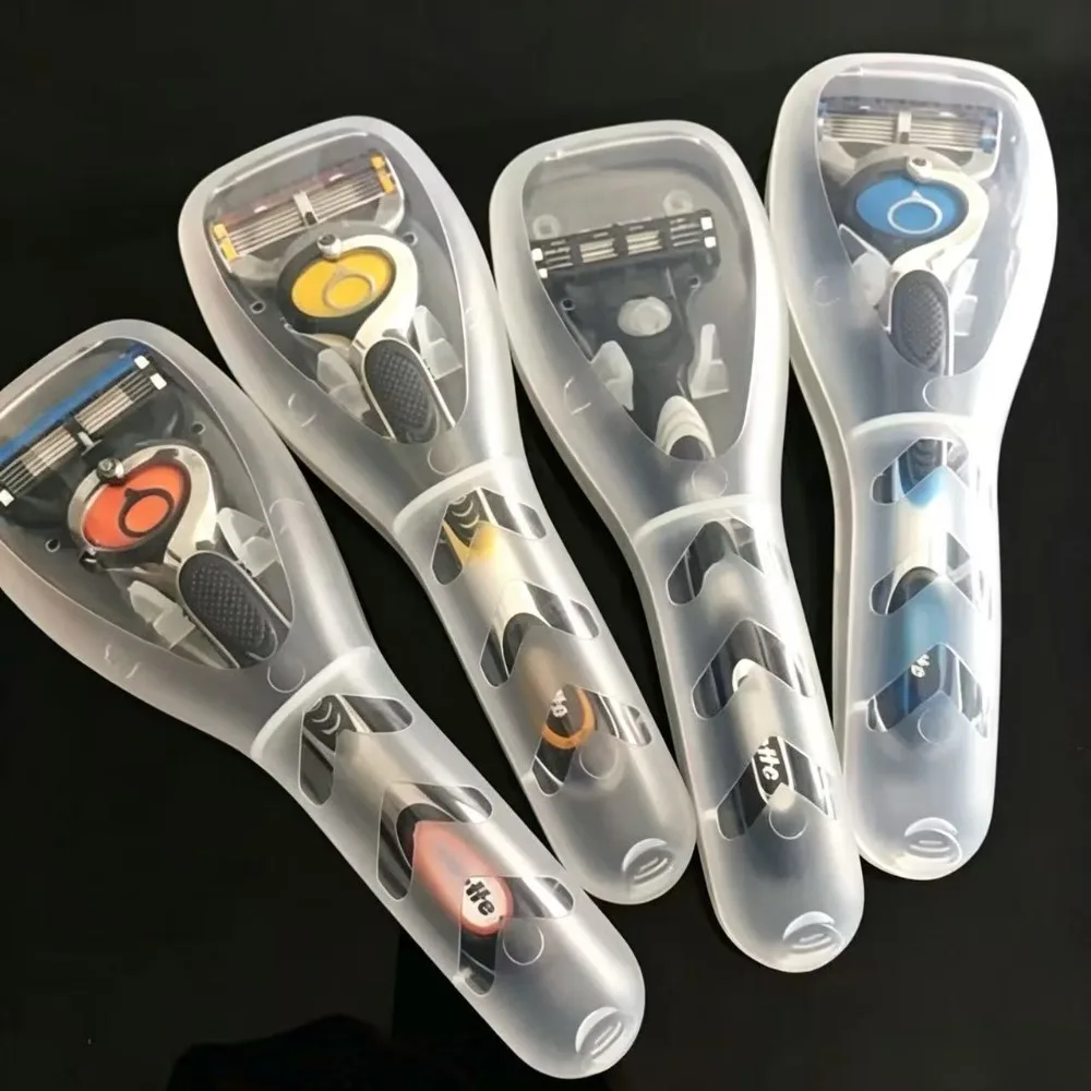 1PC New Waterproof Travel Shaver Case Portable Razor Holder Storage Box Organizer for Shaving Blades Toiletries Accessories