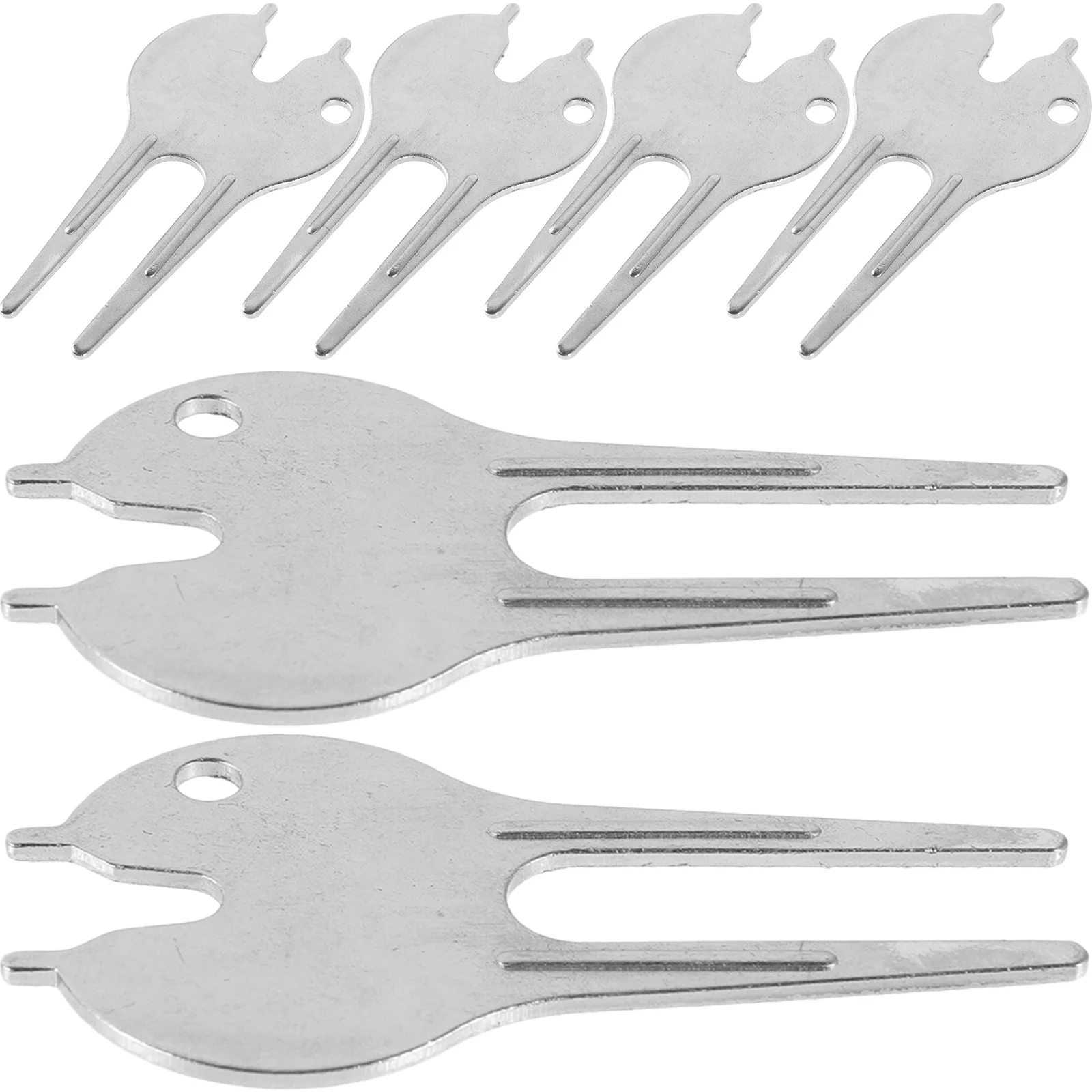 6 قطع من أدوات إصلاح الحديقة المزخرفة المدمجة، سطح أملس، مادة حديد متينة للاستخدام الخارجي