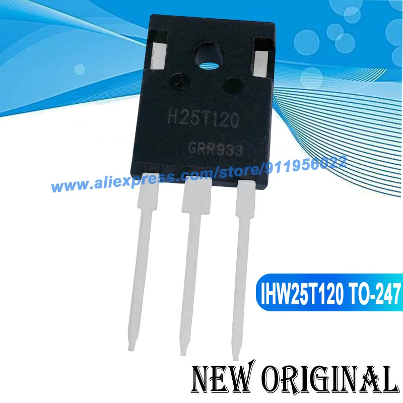 (5 Pieces) H25T120 IHW25T120 TO-247 1200V 25A