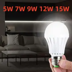 LED 비상 조명 전구 E27 LED 램프, 충전식 배터리 조명 램프, 후크 포함 야외 조명, 5W, 7W, 9W, 12W, 15W