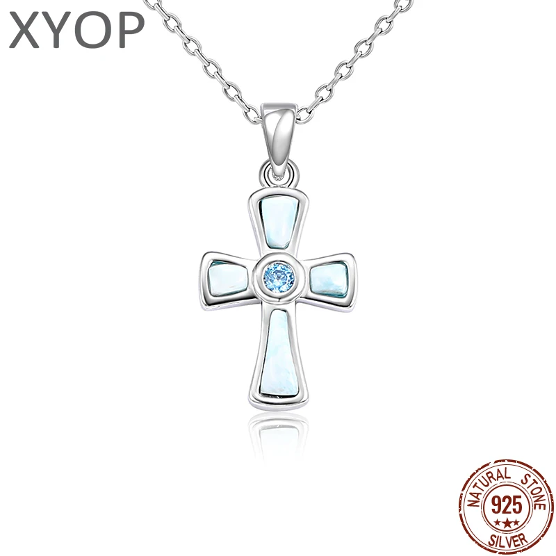 

XYOP 2025 год, классическое ожерелье с маленьким крестом из серебра 925 пробы, модные ювелирные изделия с тематикой Rebel