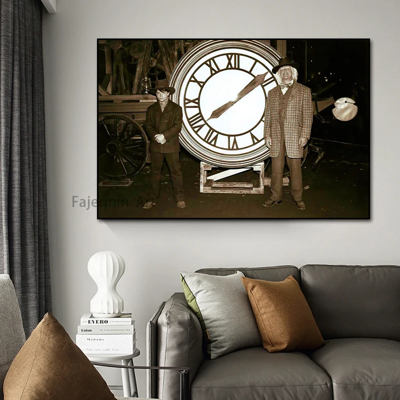 Back To The Future Classic Movie Poster Retro Wall Art Picture Canvas Print Painted As Living Room Home Decoration