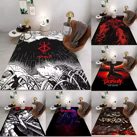 Anime Berserk Gut Cartoon Floor Mat Rectangle Anti-slip Home Soft Badmat Front Door Indoor Outdoor Mat Hotel Decor Mat