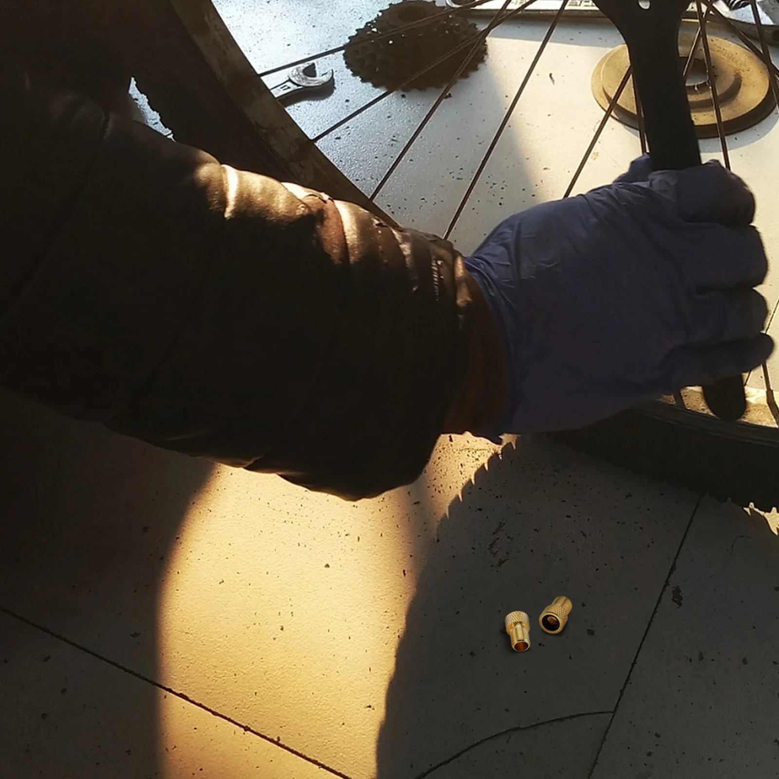 5 قطعة محول دراجة صاروخ شكل صمام محول أداة لإصلاح ضوء المضخة النحاس التكيف الدراجات الملحقات #6