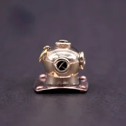 Brass 1PC Paracord Knife Bead Submarine Diving Helmet Survival Bracelet Buckle EDC Decorative Accessories
