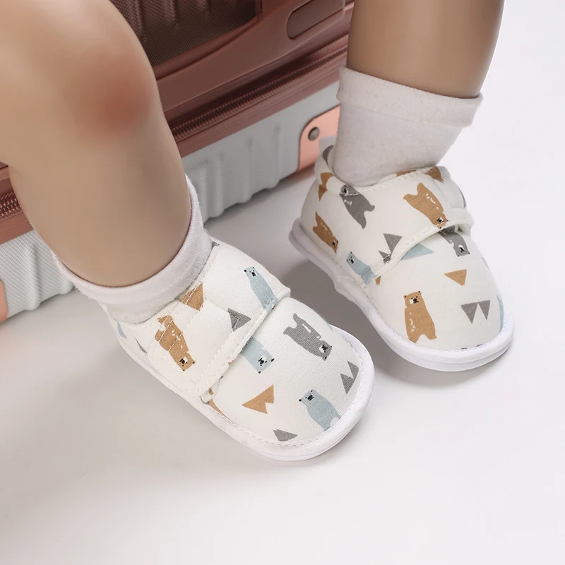 أحذية مطبوعة على شكل حيوانات كرتونية لعمر سنة واحدة، نعل ناعم غير قابل للانزلاق للأطفال للأولاد والبنات، أحذية رياضية كاجوال للأطفال الصغار، أحذية عيد الميلاد Gi