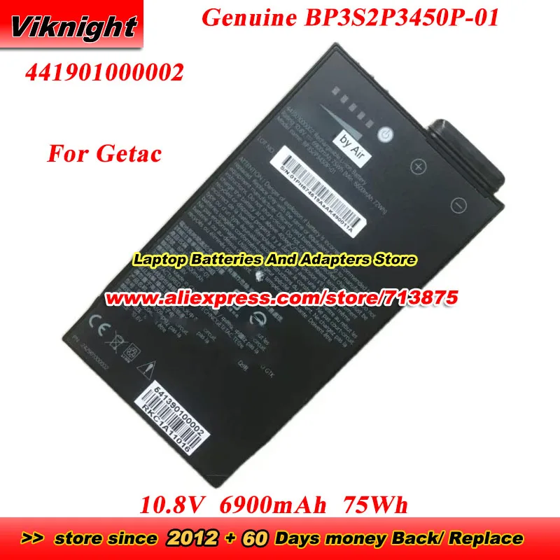 

Genuine 441901000002 BP3S2P3450P-01 Battery for Getac 10.8V 6900mAh 75Wh Battery