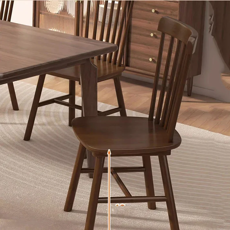 Designer European Dining Chairs Modern Solid Wood Luxury Vintage Dining Chairs Bedroom Lazy Muebles De Cocina Home Furniture