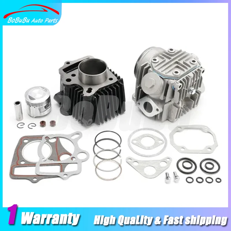 Compatible with Honda C90 Cub 86 Piston Kit with Cylinder Head 47mm 90cc 12331-GB0-910 12391-GW8-680 12394-GW8-680 12341-GB6-910