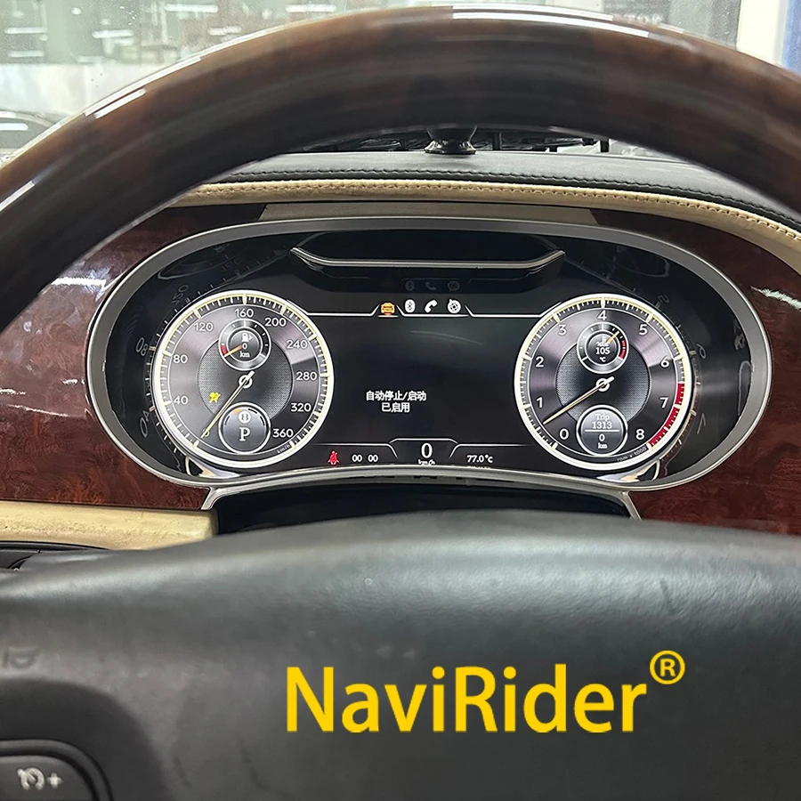 2025New Digital Instrument Cluster Dashboard LCD Display For Bentley Flying Spur/Continental GT 2005-2012 Dashboard 12.3 Carplay