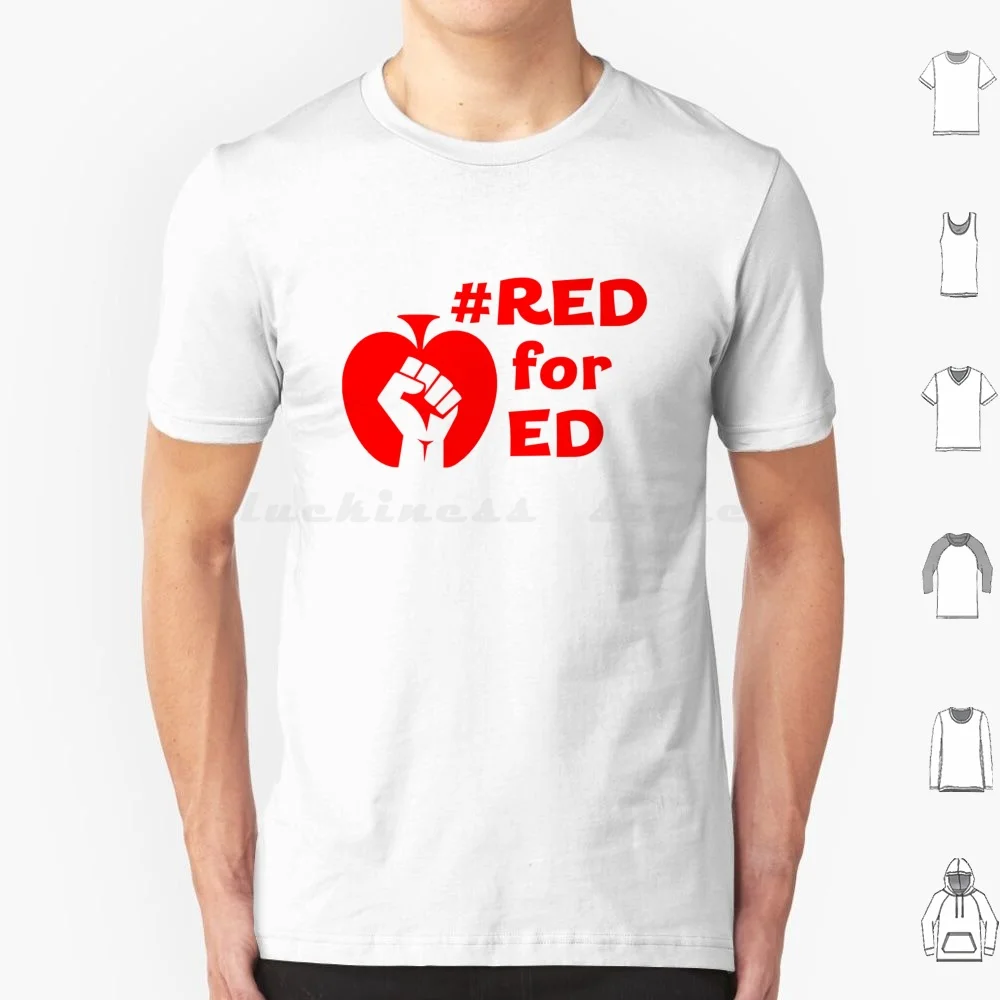 Redfored Blank Fist Red Words T Shirt Cotton Men Women DIY Print Redfored Ed Red For Ed Fund Our Future Cuts Hurt Kids Rally