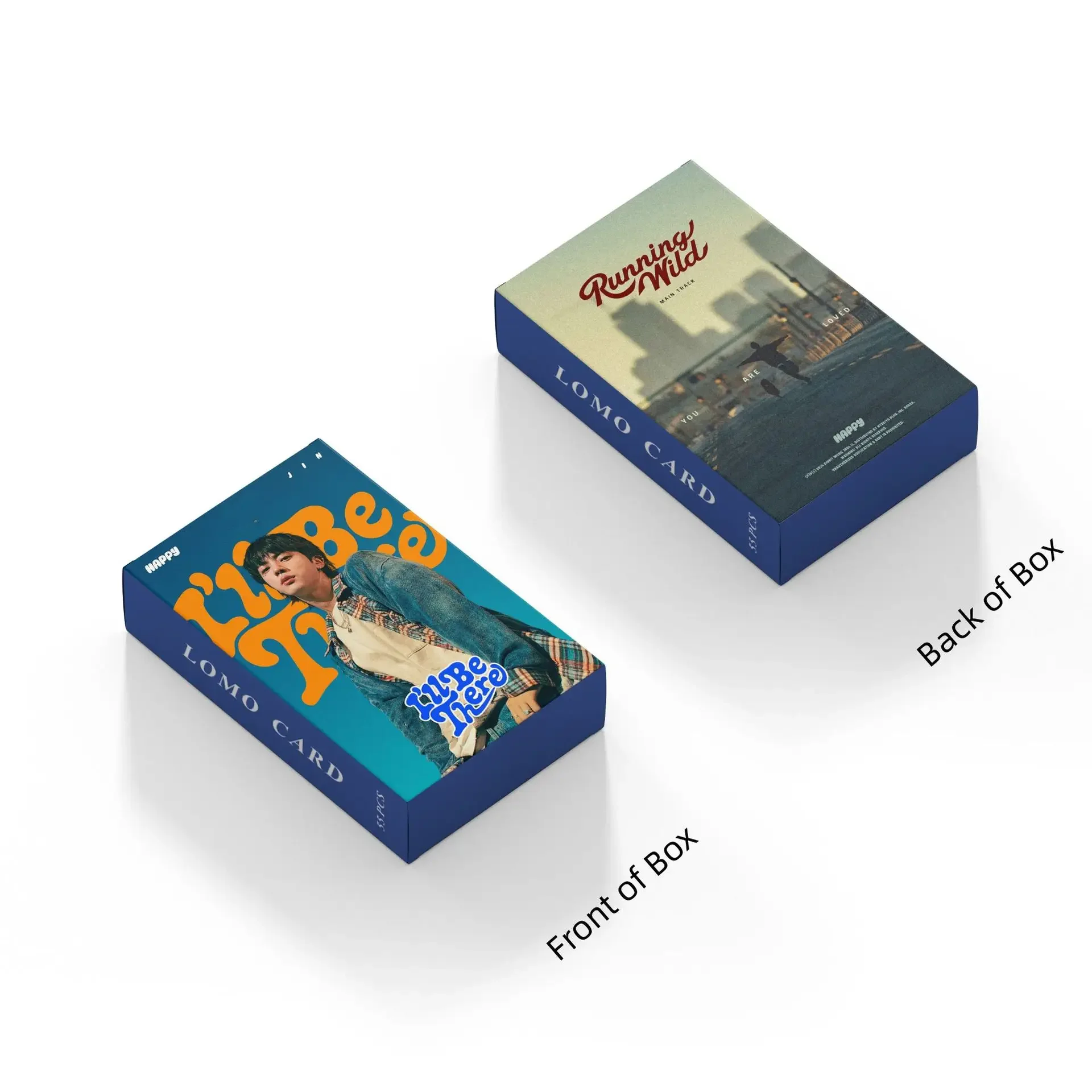 Kpop nuevo 55 unids/set álbum HAPPY Lomo tarjetas JIN tarjetas fotográficas láser postales para colección de Fans regalo