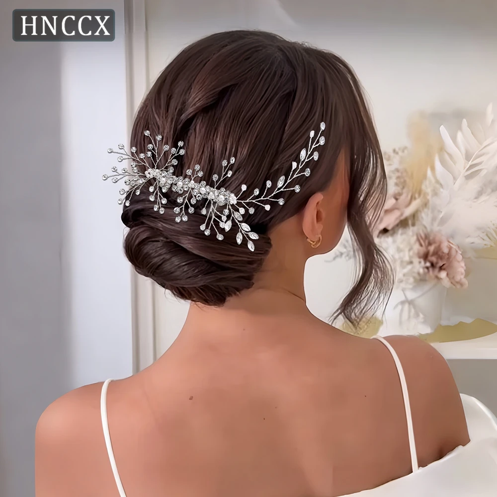 

YouLaPan Gentle Bridal Wedding Hair Comb Handmade Rhinestone Weaving Suitable Banquets Dances Dinners Hair Accessories HP15