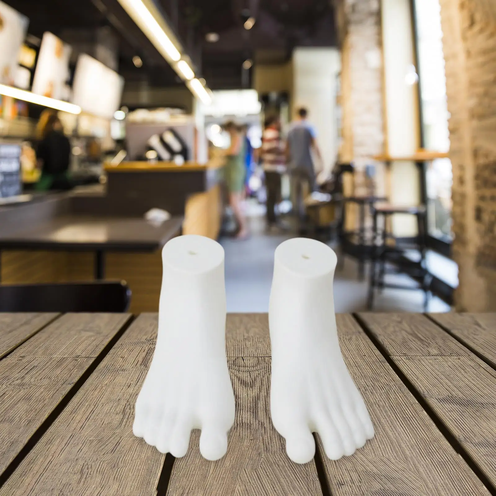 

2 Pieces Foot Model Sock Display Model Sandal Socks Teaching Stores Painting Toe Rings Chain Sketching Arts Drawing Lifesize