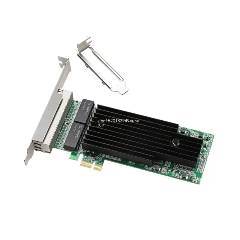 Gigabit Quads-poort Ethernet-serveradapter RJ45 Quads-poort netwerkkaart PCIE