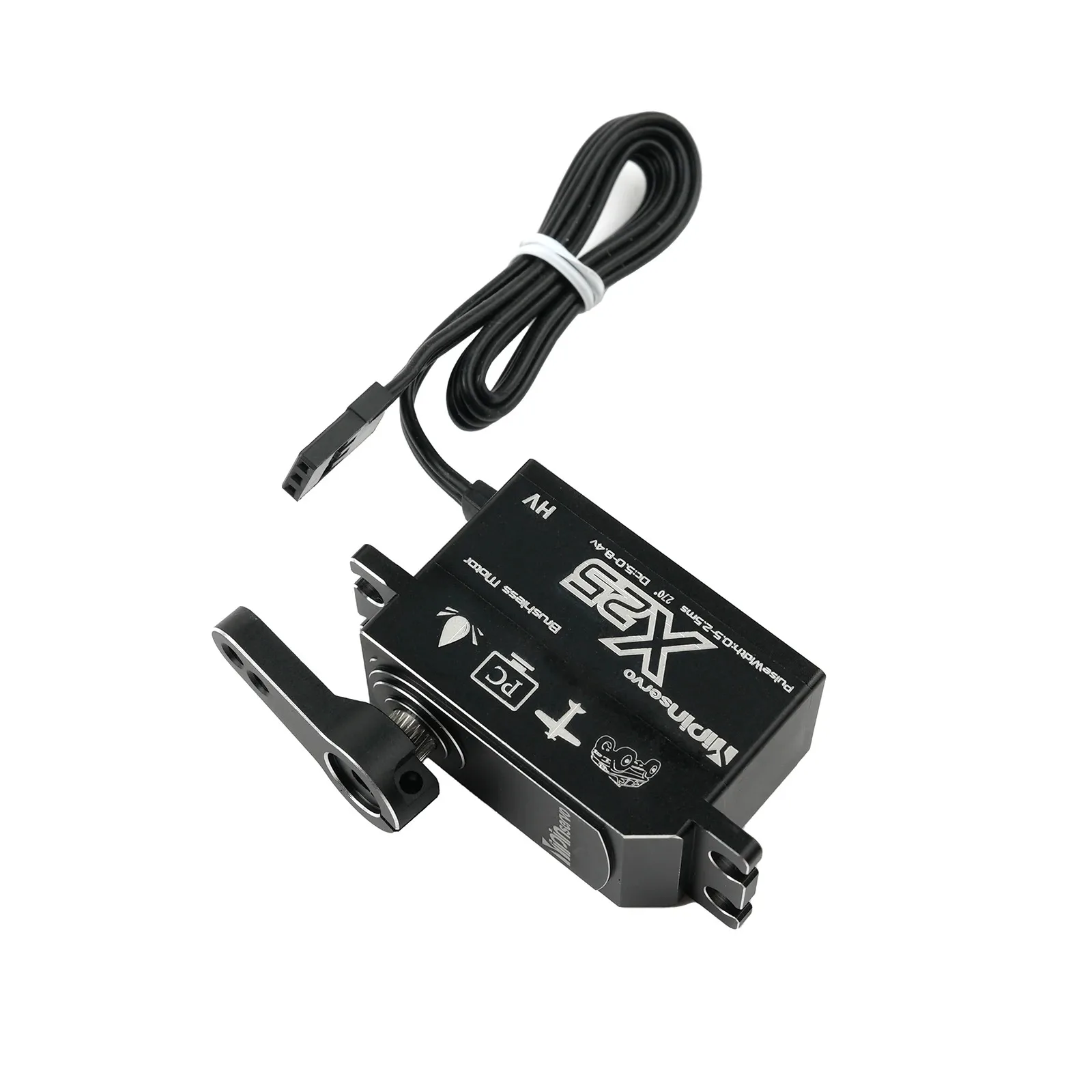 

Сервопривод GX X25 25 кг, бесщеточный, с полным алюминиевым корпусом CNC, водонепроницаемый, 8.4В, высокий крутящий момент, для радиоуправляемых машин/роботов 1:10, низкопрофильный