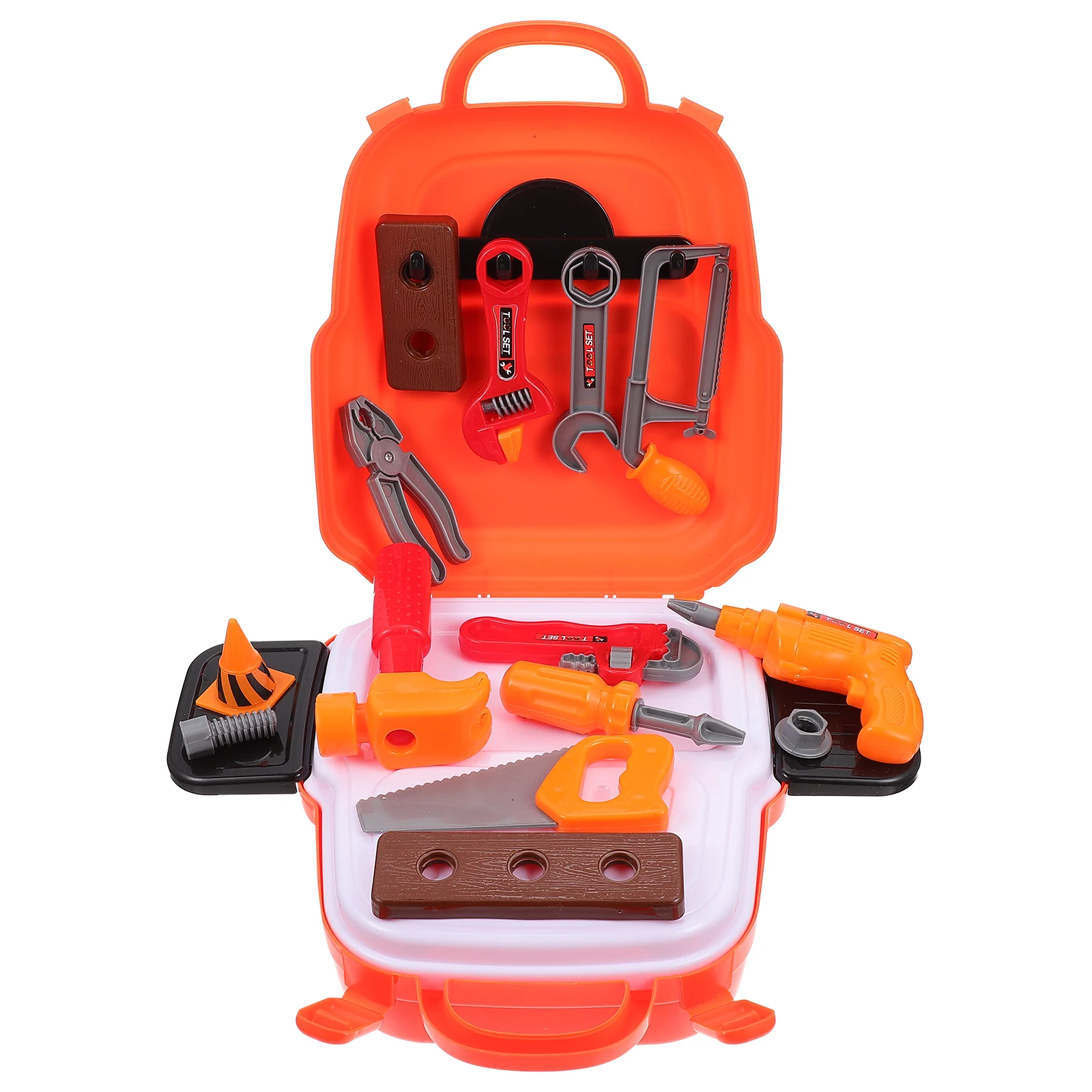 

Plastic Repair Tool Backpack Kids Toys Safe Child Playthings Simulation Tools Set Educational Toy Electric Drill Play