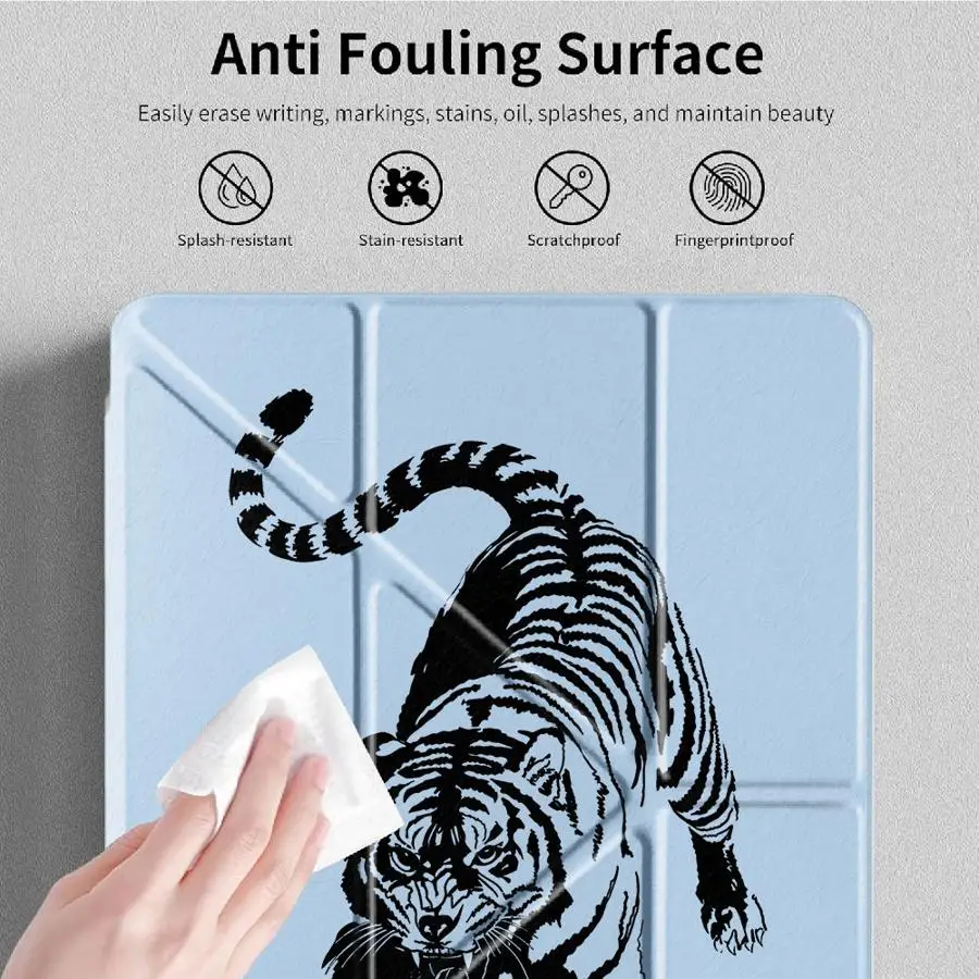 Holder Cover Tablet Case For iPad Air 4 5 M3 M2 M4 11inch Mini 6 7 Pro 11th 10th 9th 8th 7th 12.9inch Pro 2025 Y-Fold Cool