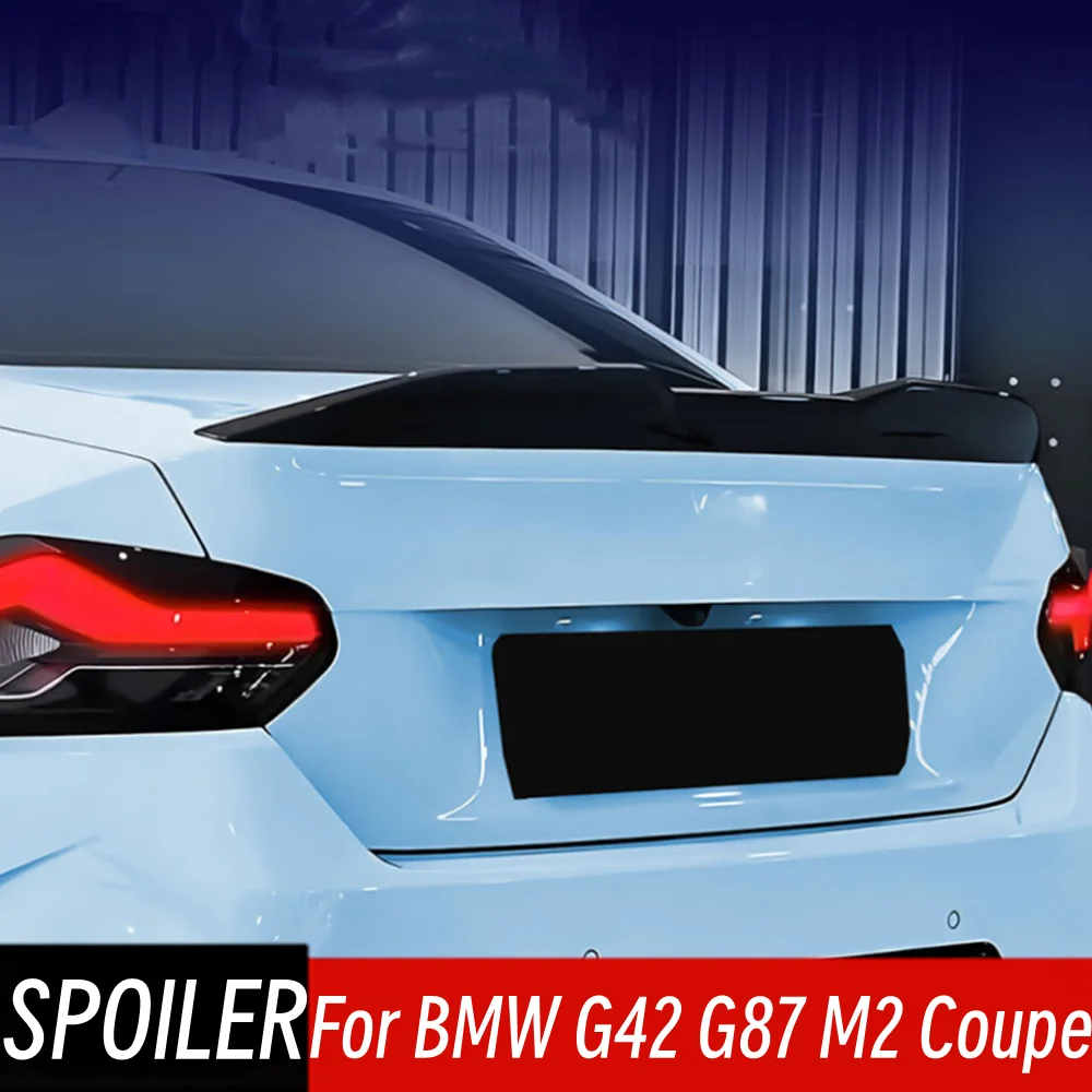 

For 2022-2023 BMW G42 G87 M2 220i 230i M235i M240i Coupe MP Style Rear Trunk Lid Boot Ducktail Lip Spoiler Wings Car Accessories