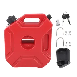 5L 1.3 Gallons Reserve Fuel Tank Large Capacity Portable Gas Petrol Container for Cars Motorcycles UTV ATV Off Road