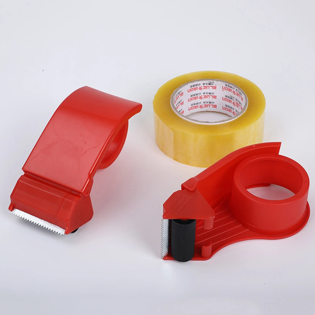 

2Pcs Handheld Packaging Tape Cutter Lightweight Ergonomic Tape Dispenser Strong Plastic Frame Sealing Cutter for Warehouse