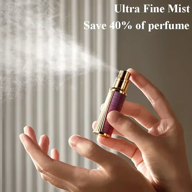 5ml Leather Perfume Atomizer for Travel Portable Liquid Cosmetics Container Alcochol Mini Empty Perfume Refillable Spray Bottles