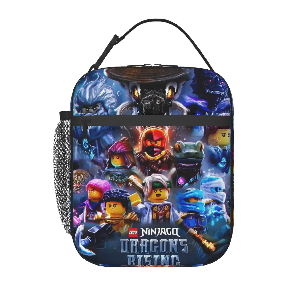 Custom N-Ninjagos Hero Team Resuable Lunch Boxes Multifunction Anime Game Thermal Cooler Food Insulated Lunch Bag Office Work