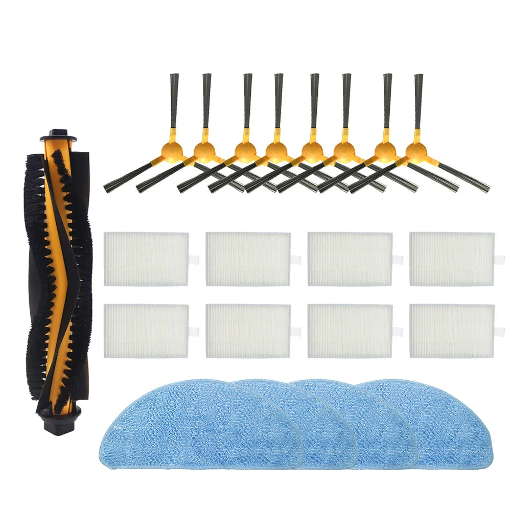 Main Brush Side Brush HEPA Filter Mop Pad For Proscenic 800T 820S 820T 830T Robot Vacuum Cleaner, For Liectroux C30B, MOOSOO R4