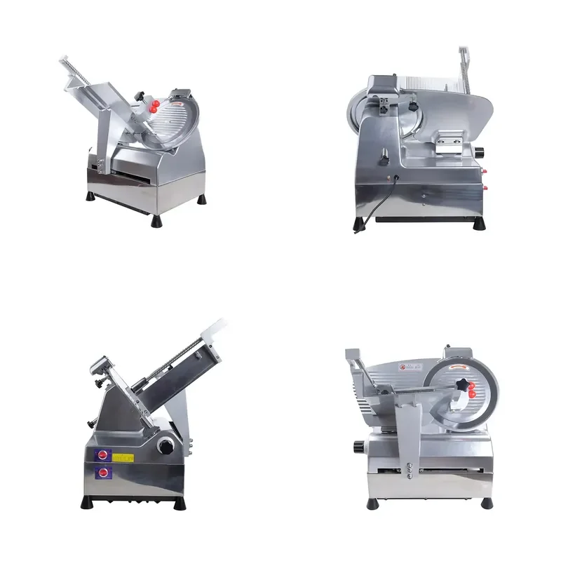 New 12 Inch Fully Automatic Commercial Frozen Meat Slicer 220V Adjustable Thickness for Food Grade Beef Lamb Restaurant