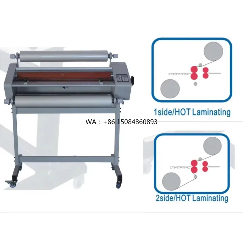 

650mm High Speed Automatic Hot Cold Roll Laminator Industrial Equipment For Photo Paper Advertising Batch Lamination Production