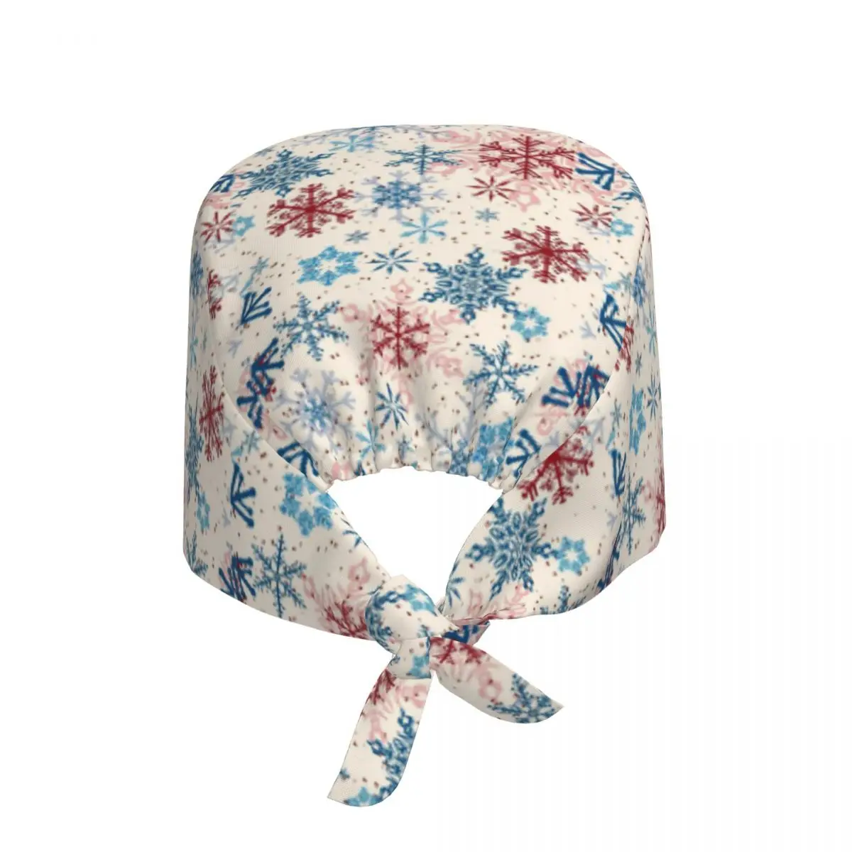 Custom Snowflake Working Cap Surgical Hats Men Women Happy Christmas Operating Room Cap Operator Hats Lab Works Hat