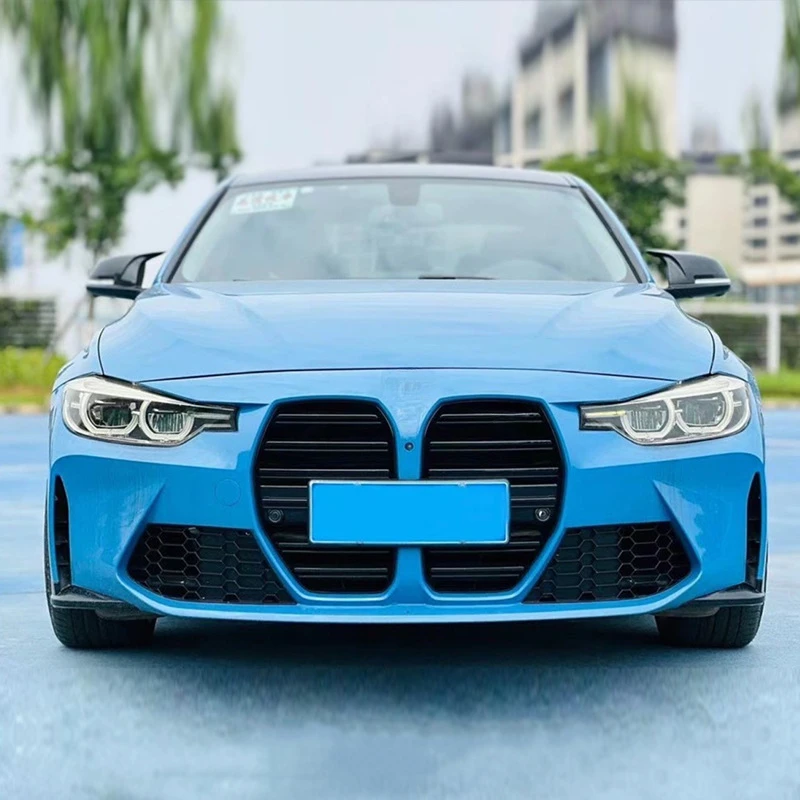 

Подходит для BMW 3 серии F30 F35 2013-2019, модифицированный M3, неразрушающее обновление с большим ртом, новый передний бампер M3