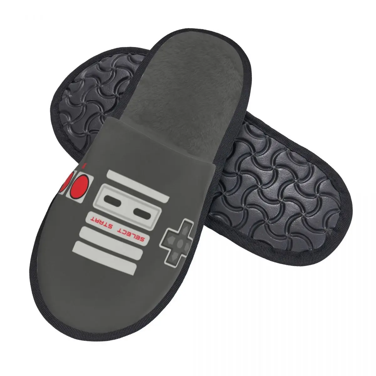 Custom Gamer Gaming Controller House Slippers Women Soft Memory Foam Vintage Video Game Controller Slip On Spa Slipper Shoes