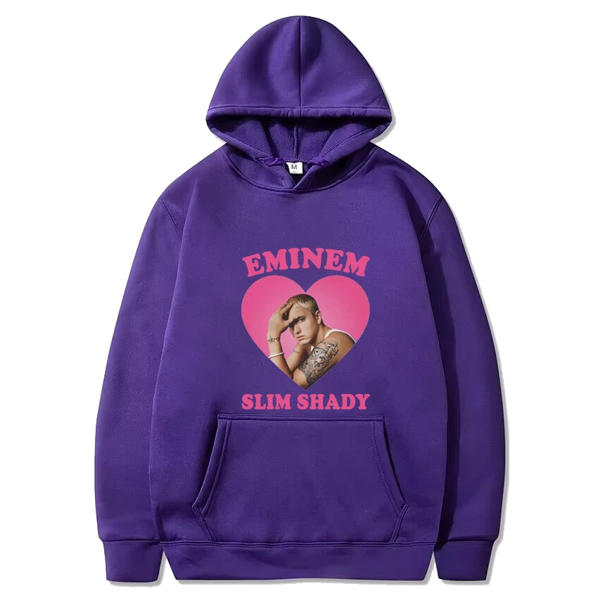 Sudadera con capucha negra con estampado de Eminem Love para hombre y mujer, sudadera informal de gran tamaño, jerséis de manga larga de lana Unisex, gran oferta