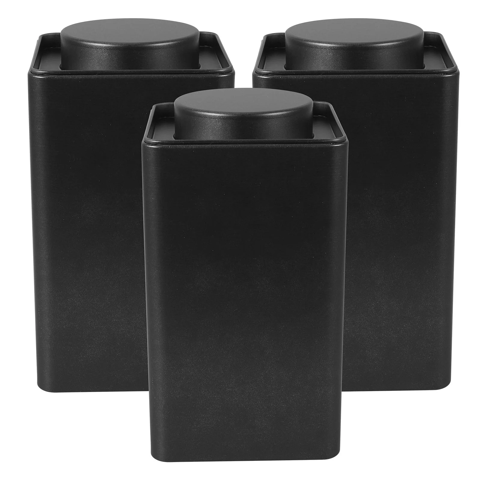 

3 Pcs Tin Coffee Container Canister Cute Storage Metal Tins with Lids Tea for Bags Box